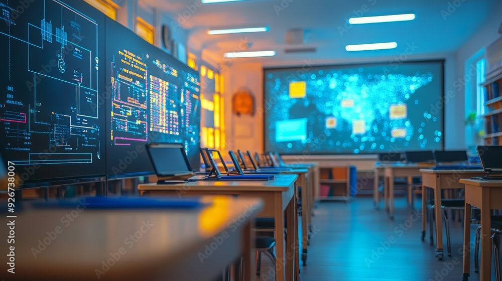 Smart Schools with AI-Enhanced Classroom Management: Schools using AI to manage classroom activities and track student progress. Smart Schools with AI-Enhanced Classroom Management: Schools using AI to manage classroom activities and track student progress.