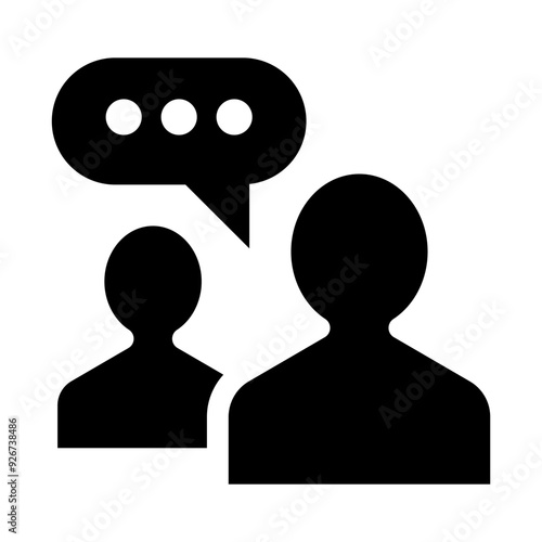 Discussion icon vector illustration graphic design