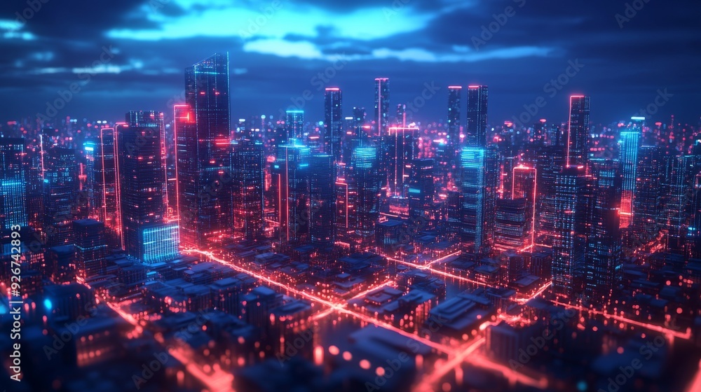 Smart Urban Spaces with AI-Enhanced Public Services: Urban areas where public services are optimized by AI. Smart Urban Spaces with AI-Enhanced Public Services: Urban areas where public services are optimized by AI.