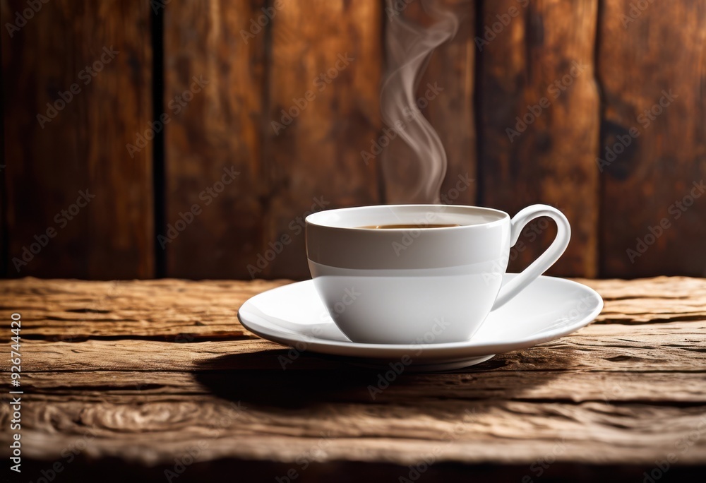 simple white coffee cup resting rustic textured wooden surface natural grain patterns earthy tones, ceramic, drink, beverage, pot, table, background, interior simple white coffee cup resting rustic textured wooden surface natural grain patterns earthy tones, ceramic, drink, beverage, pot, table, background, interior