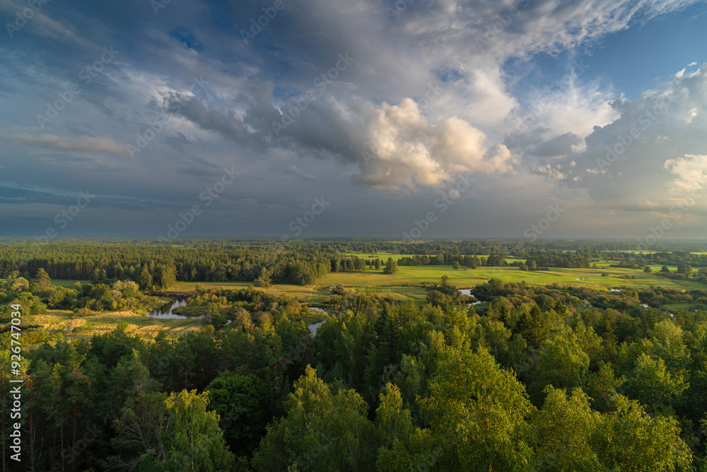 Fototapeta premium landscape with sky and clouds