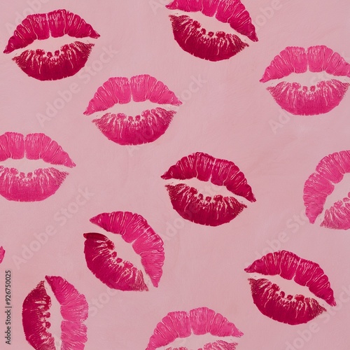 Women's Lips Lipstick Pattern - Beauty Trends, Creative Lipstick Patterns for Fashionable Women, Vibrant Lip Designs - Lipstick Art and Style, 