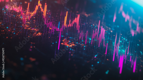 Wallpaper Mural charts and graphs with statistics to analyze business potential and forecast future development of companies growth. Torontodigital.ca