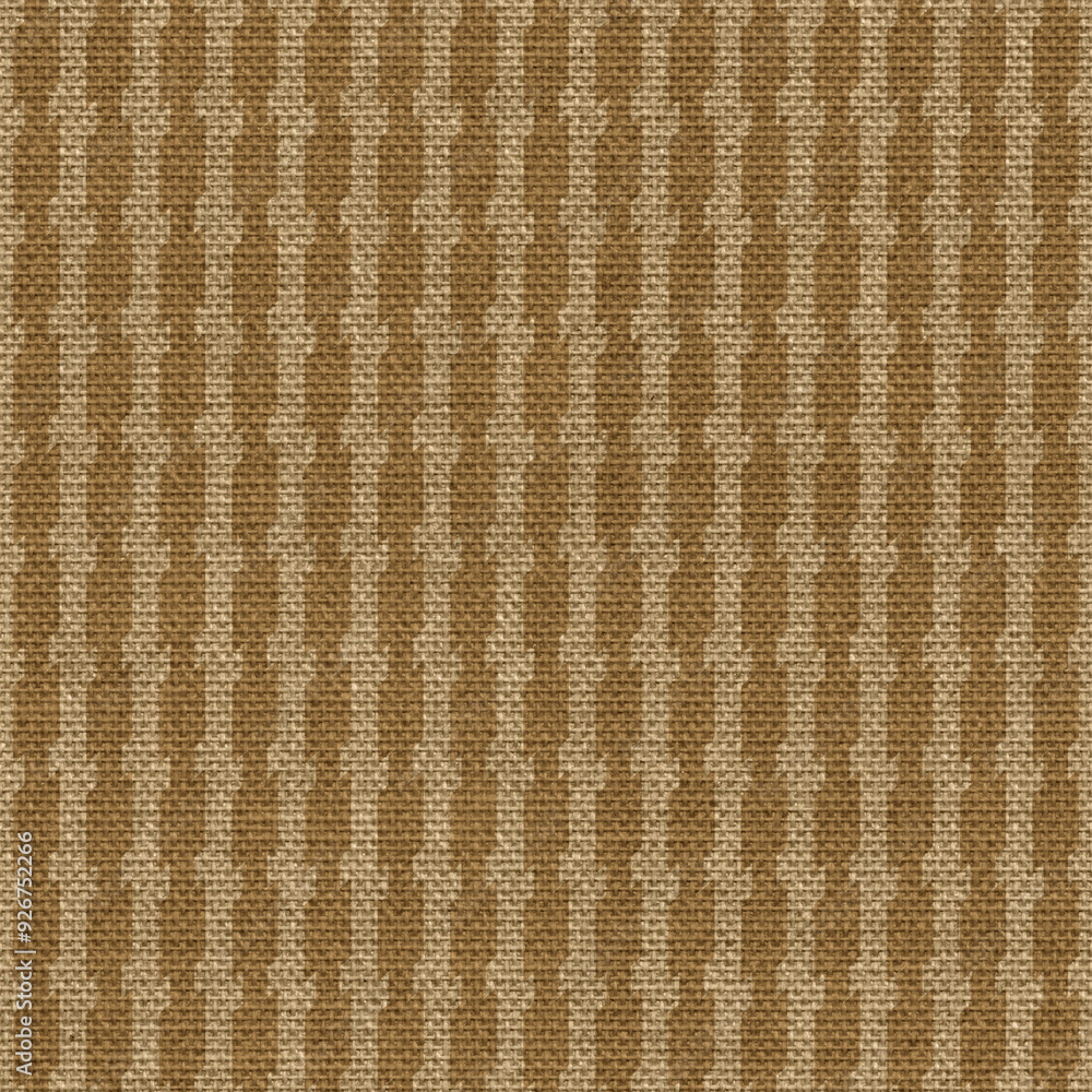 Fototapeta premium Burlap Sack Textured Abstract Geometric Seamless Pattern Realistic Sackcloth Fabric, fabric cloth texture background, seamless pattern of natural textile Look Perfect for Allover Natural Color print