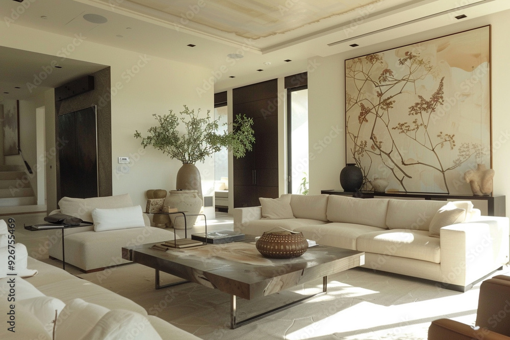 Fototapeta premium Luxurious Living Room with Modern Decor