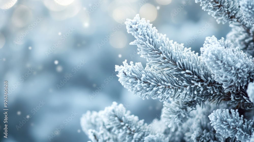 A close up of a snow covered tree branch, AI A close up of a snow covered tree branch, AI
