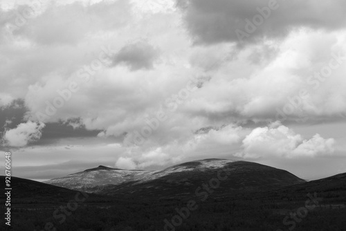 View from Einunndalen Valley, Norway's longest summer farm valley or 