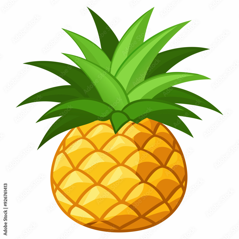 Vector illustration of pineapple fruit Vector illustration of pineapple fruit