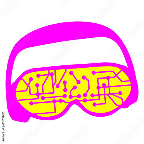 Music Party Microchip Pattern Nerd Geek Data Computer DJ Clubbers Raver comic humor cartoon Sunglasses Headphone cool techno dance fun electro sounds lovers like disco rave club festival concert	 photo