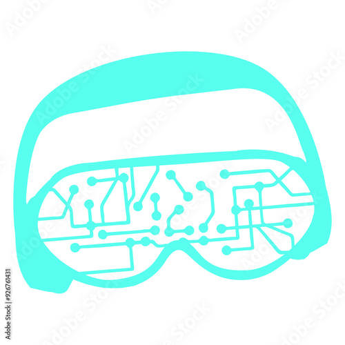 Music Party Microchip Pattern Nerd Geek Data Computer DJ Clubbers Raver comic humor cartoon Sunglasses Headphone cool techno dance fun electro sounds lovers like disco rave club festival concert	