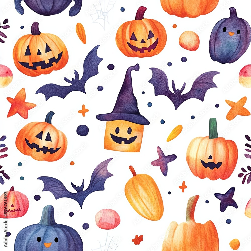 halloween seamless pattern halloween seamless pattern