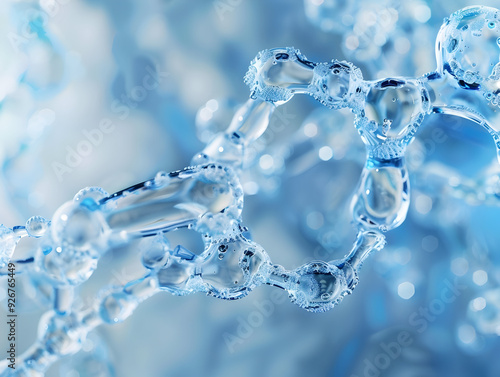 Wallpaper Mural Abstract Structure Background of Molecule Or Atom, molecular structure, structural chemical formula with atoms Torontodigital.ca