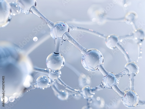 Abstract Structure Background of Molecule Or Atom, molecular structure, structural chemical formula with atoms