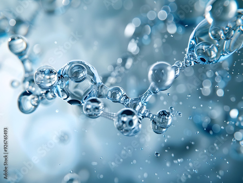 Wallpaper Mural Abstract Structure Background of Molecule Or Atom, molecular structure, structural chemical formula with atoms Torontodigital.ca