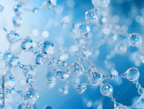 Wallpaper Mural Abstract Structure Background of Molecule Or Atom, molecular structure, structural chemical formula with atoms Torontodigital.ca