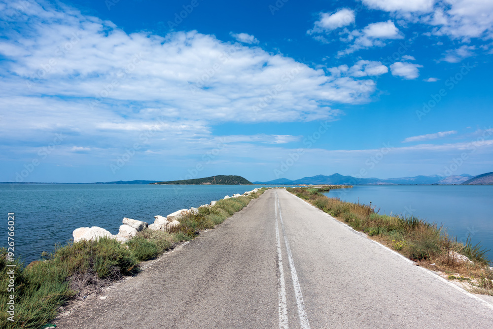 Amazing scenery by the sea in Koronisia, in the Ambracian gulf, Arta, Greece Amazing scenery by the sea in Koronisia, in the Ambracian gulf, Arta, Greece