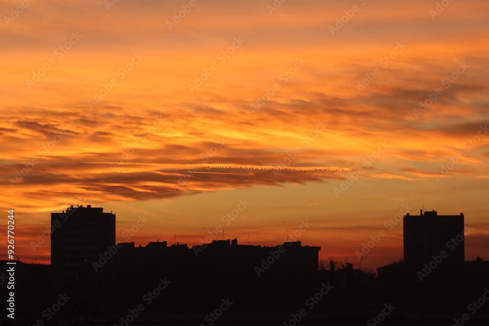 Sunset in the city Sunset in the city