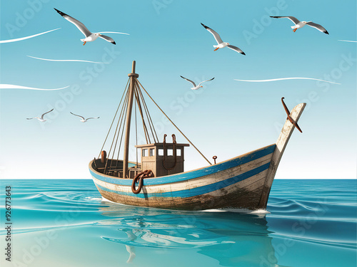 boat in the sea