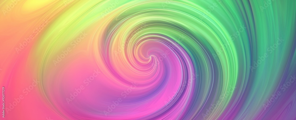 Obraz premium Abstract Swirling Rainbow Colors