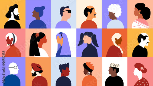 Illustration about diverse and inclusive society togetherness
