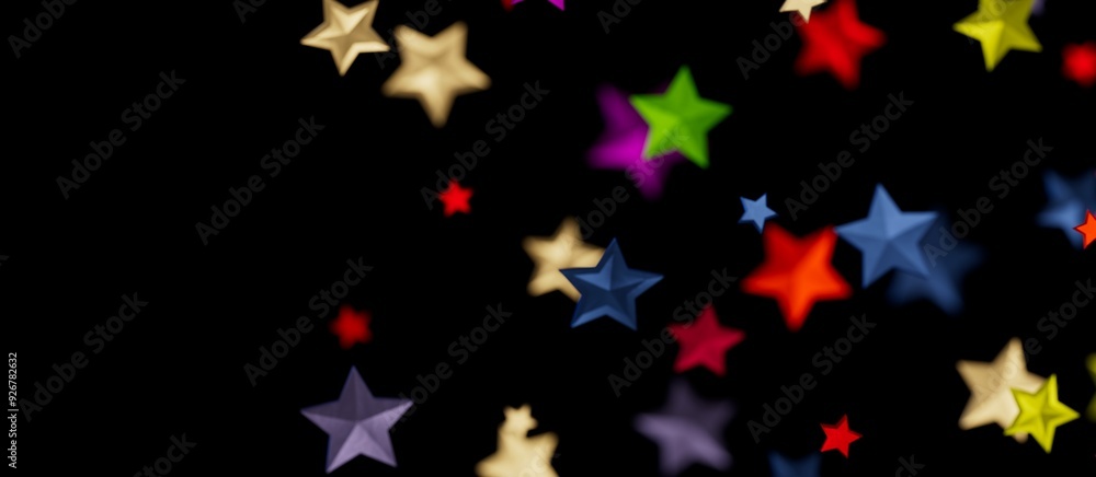 Golden Dreamscapes: Step Into a 3D Rainfall of Gleaming Stars - colourful Golden Dreamscapes: Step Into a 3D Rainfall of Gleaming Stars - colourful