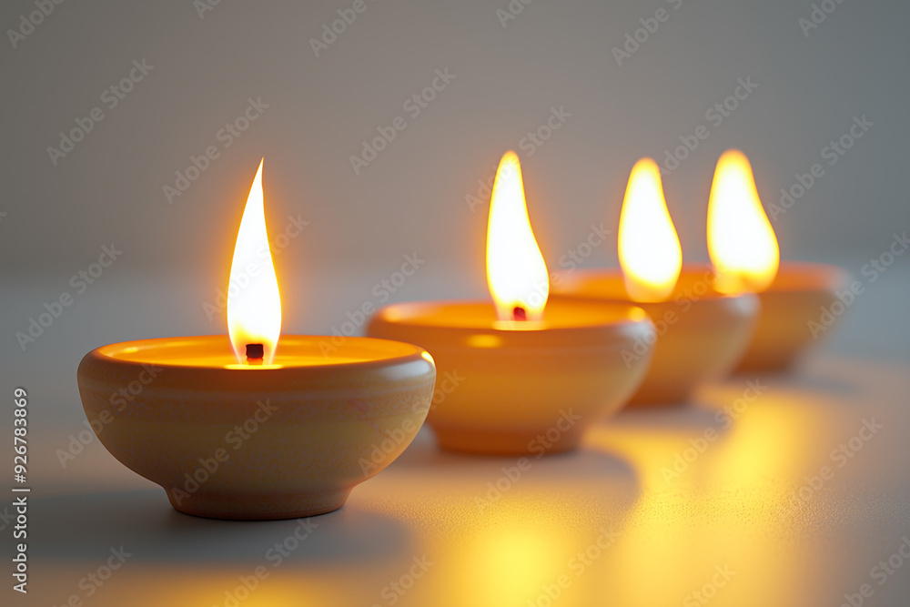 Four Burning Candles: A Symbol of Peace and Tranquility Four Burning Candles: A Symbol of Peace and Tranquility