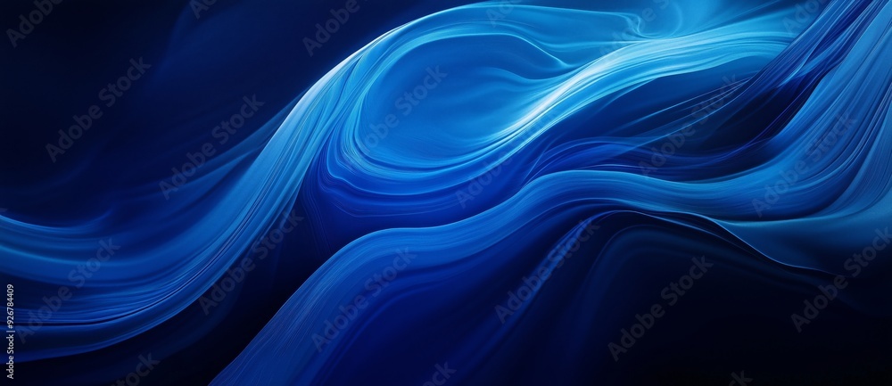 Obraz premium Abstract Blue Swirls