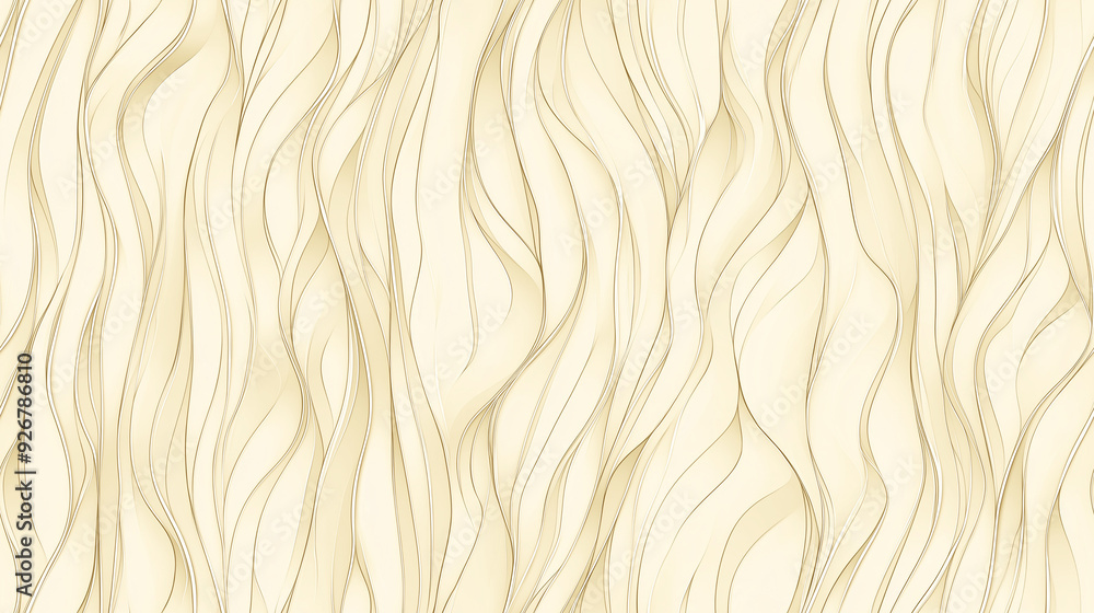 A wavy pattern with linear, flowing beige lines, evoking a natural, organic feel with a minimalist design approach. A wavy pattern with linear, flowing beige lines, evoking a natural, organic feel with a minimalist design approach.