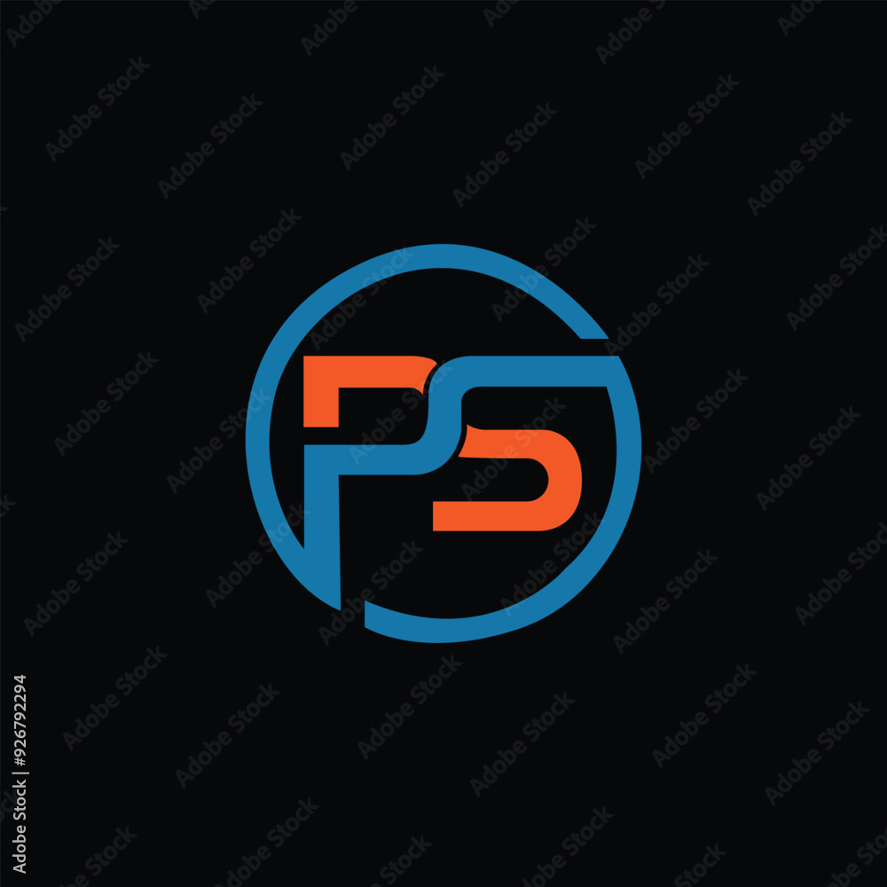 PS Letter Initial Logo Design Template Vector Illustration PS Letter Initial Logo Design Template Vector Illustration