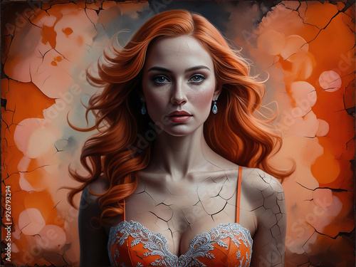 portrait of a woman with hair