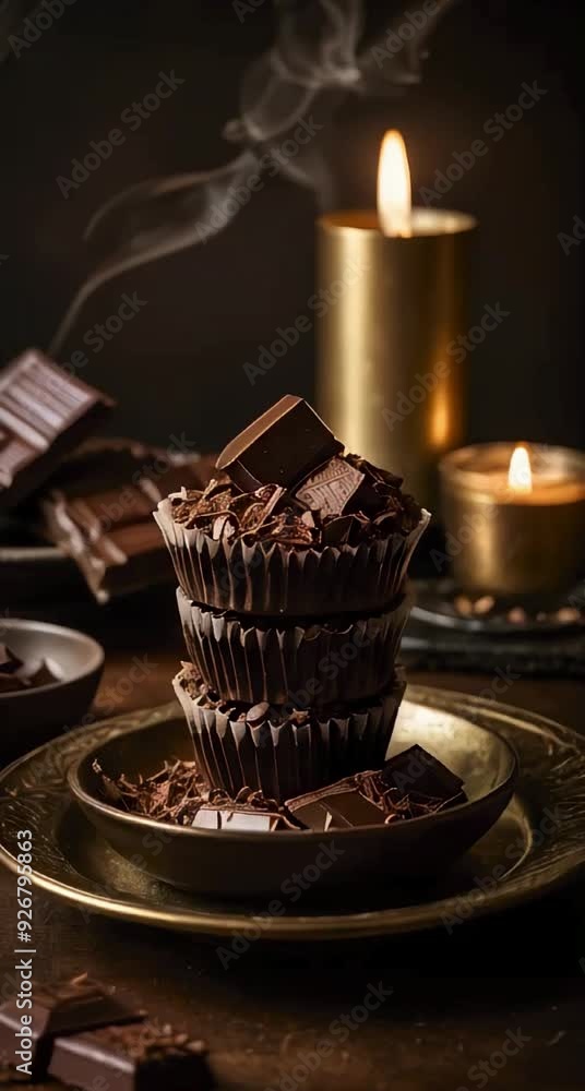 A feminine ambiance with rises and chocolate A feminine ambiance with rises and chocolate