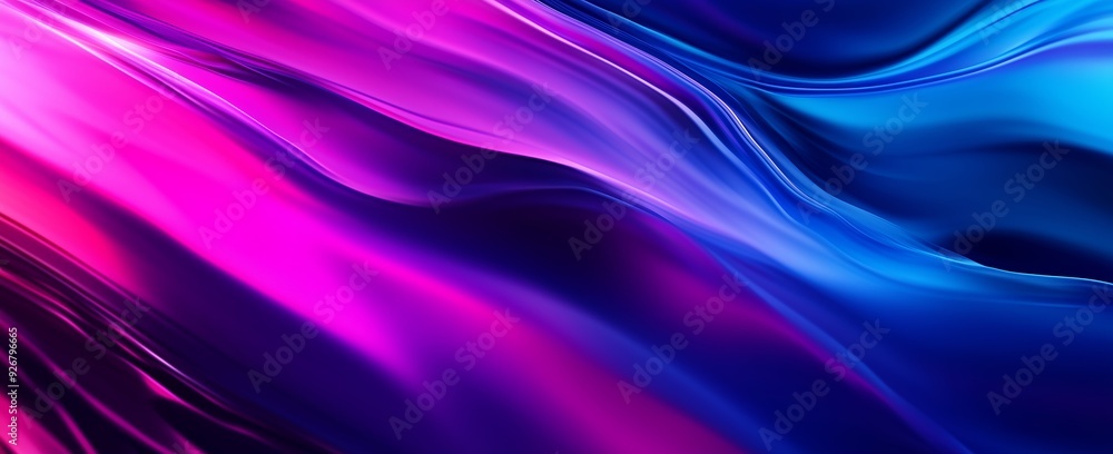 Obraz premium Abstract Swirls of Pink and Blue