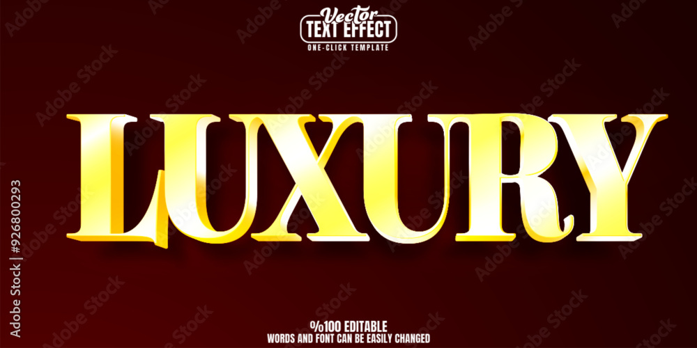 Luxury editable text effect, customizable gold and rich 3d font style Luxury editable text effect, customizable gold and rich 3d font style