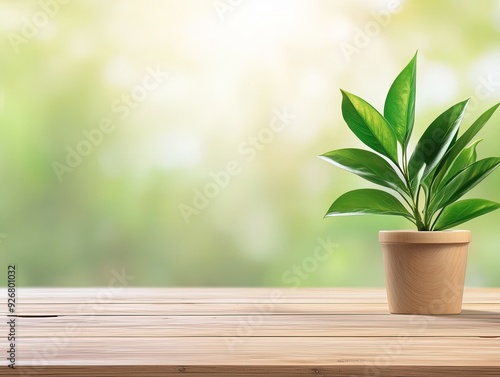 Beautiful Potted Plant with White Flowers