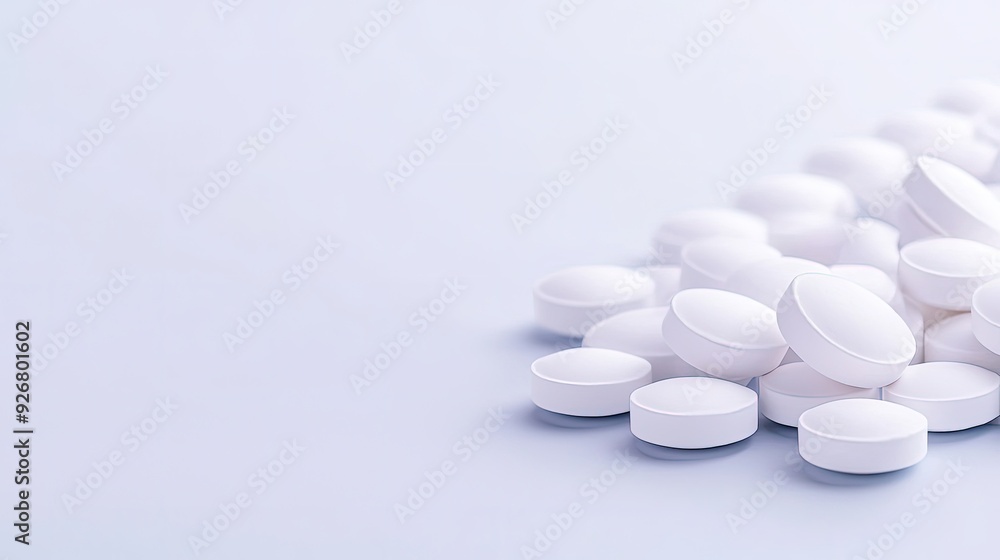 Collection of Small, Round White Pills Collection of Small, Round White Pills
