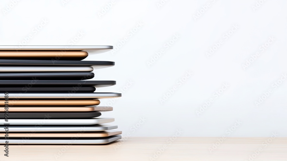 Stylish Stack of Colorful Books Arrangement Stylish Stack of Colorful Books Arrangement