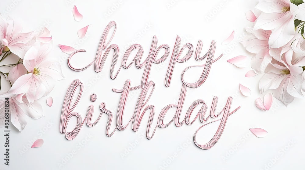 Vibrant Cherry Blossom Birthday Greeting Vibrant Cherry Blossom Birthday Greeting
