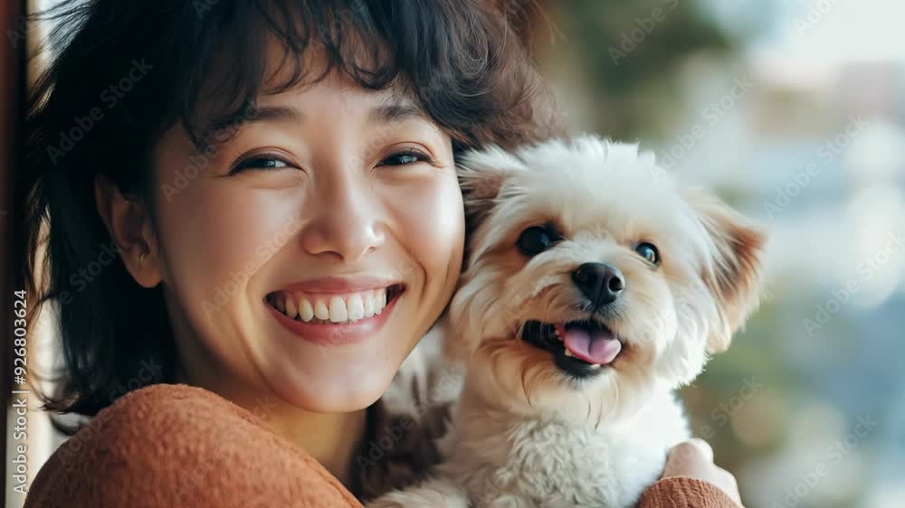 woman with her dog sitting together at rural countryside woman with her dog sitting together at rural countryside