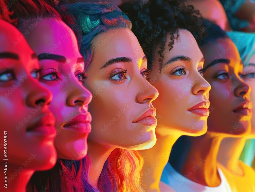 Vibrant Portraits of Diverse Individuals Vibrant Portraits of Diverse Individuals