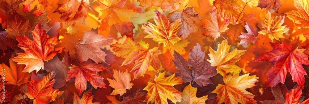 Bright autumn leaves of different colors. Bright autumn leaves of different colors.
