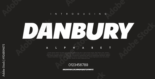 Modern abstract digital alphabet font. Minimal technology typography, Creative urban sport fashion futuristic font and with numbers. vector illustration
