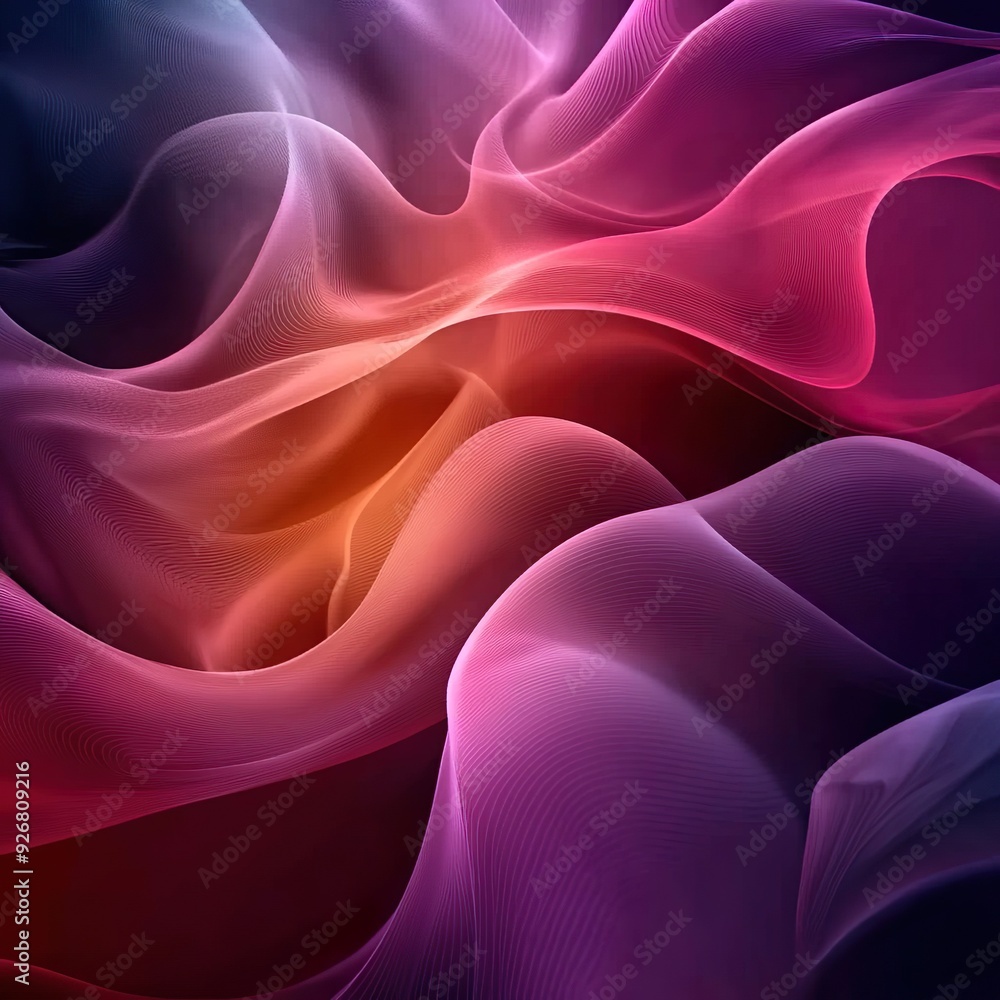 Fototapeta premium Fluid geometric design with liquid motion gradient abstract picture