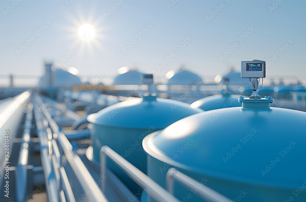 Obraz premium Energy transition, bioenergy, biogas energy