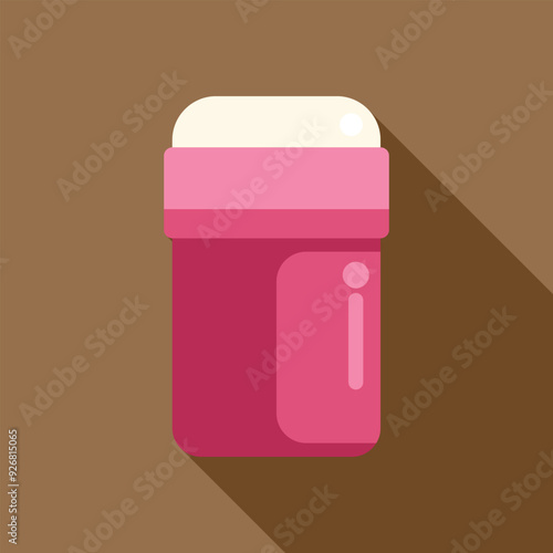 Pink deodorant stick with white background, providing long lasting freshness