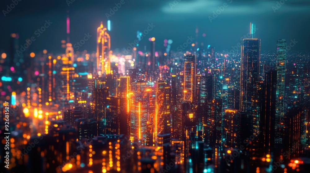 Nighttime Cityscape Nighttime Cityscape