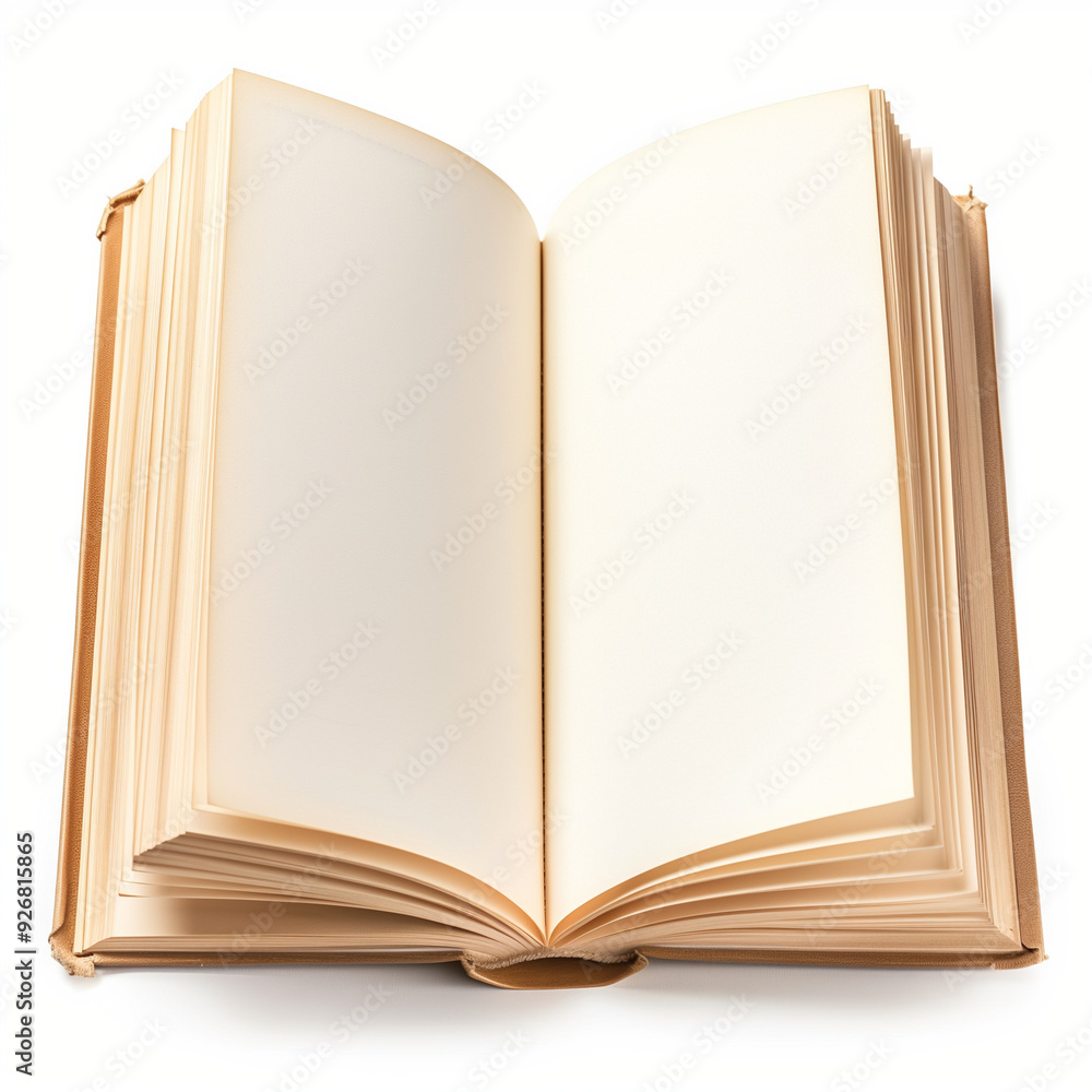 opened old classic blank book, isolated at white background
opened old classic blank book, isolated at white background