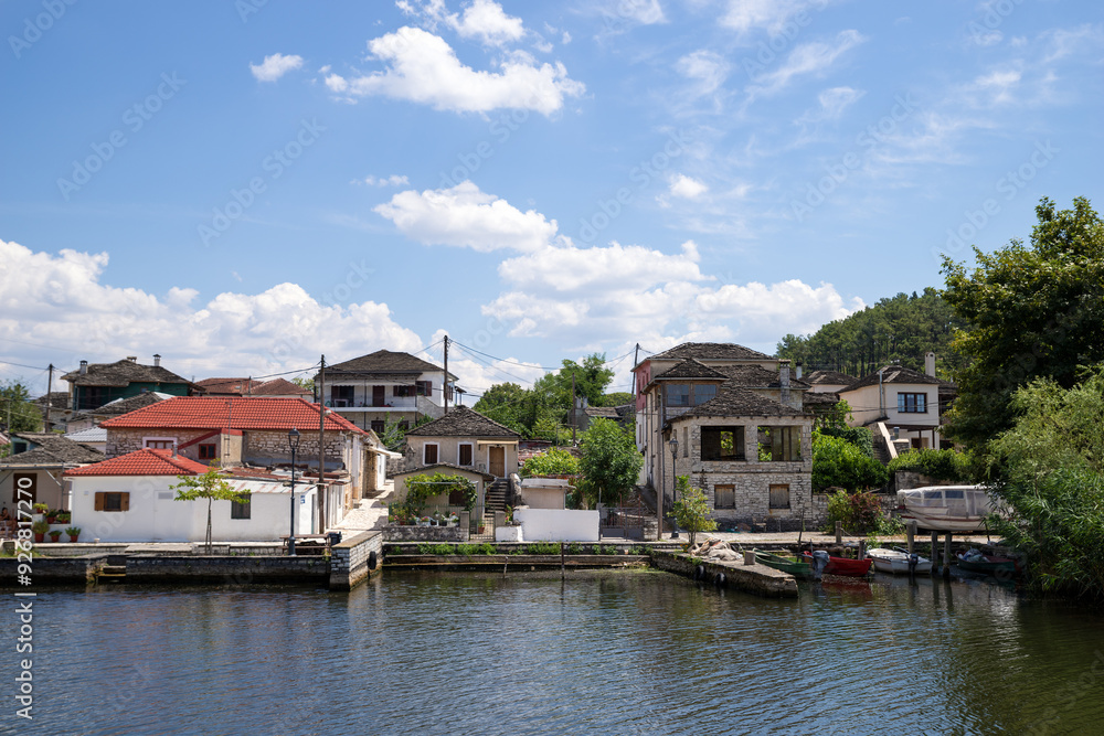 Architecture in the little island of lake Pamvotida, Ioannina, Greece Architecture in the little island of lake Pamvotida, Ioannina, Greece