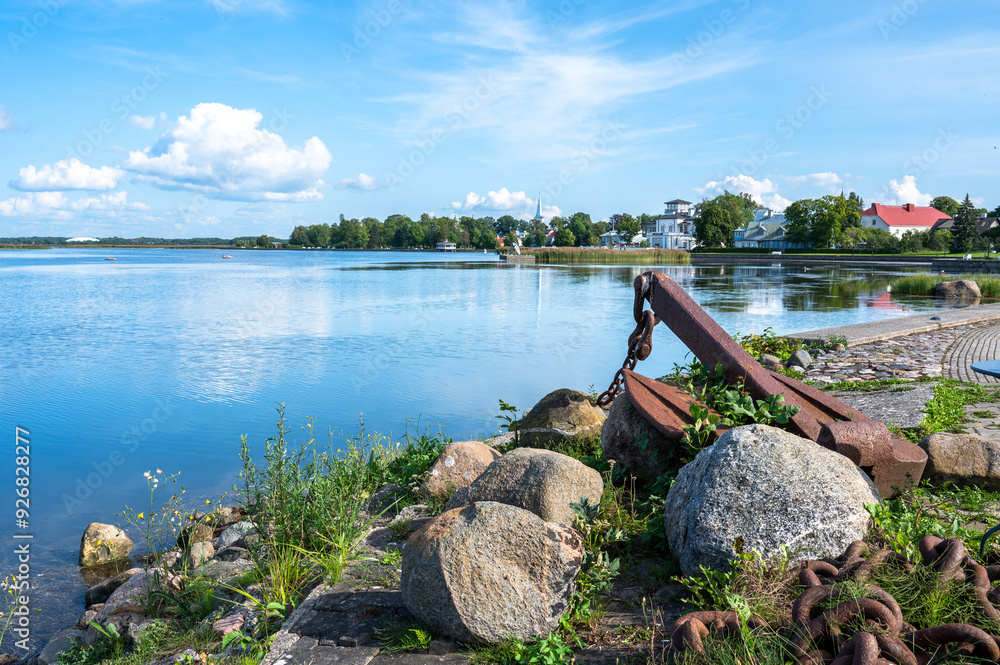 Waterfront scenery of the Baltic Sea at Haapsalu in summer, Estonia Waterfront scenery of the Baltic Sea at Haapsalu in summer, Estonia