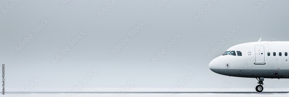 Obraz premium Close-up of a commercial passenger air jet plane 