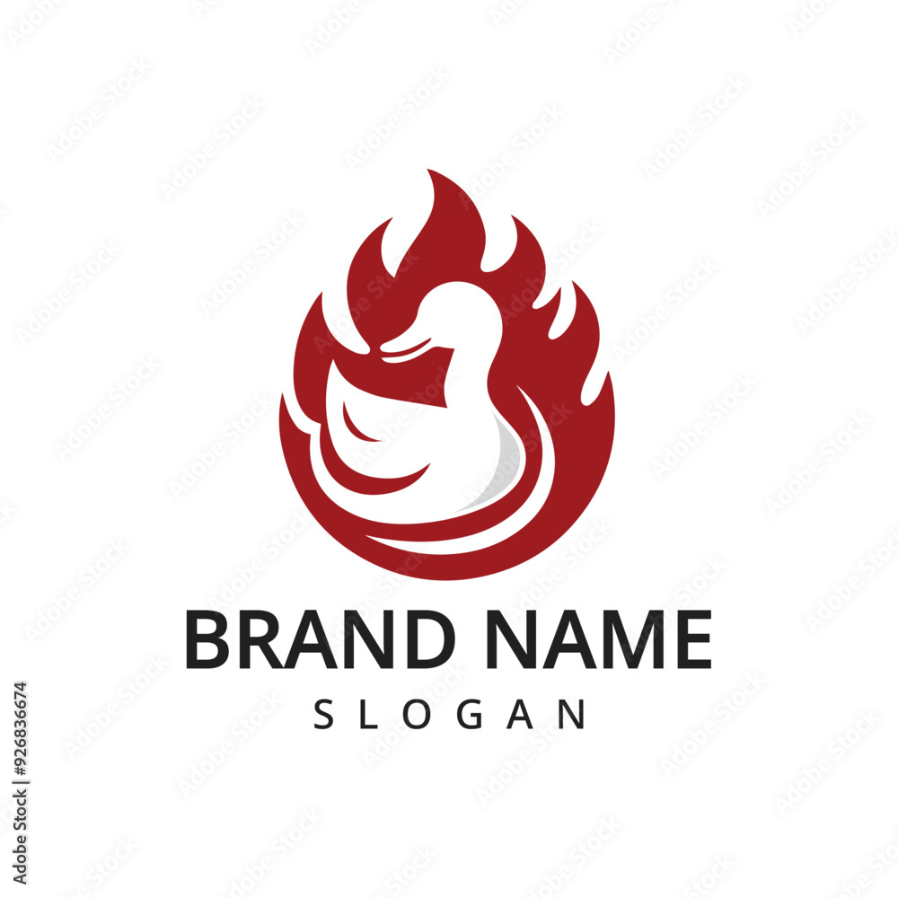 Spicy Duck logo design culinary label template idea Spicy Duck logo design culinary label template idea